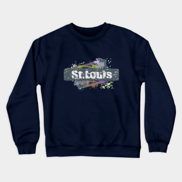 St. Louis Crewneck Sweatshirt by Dale Preston Design